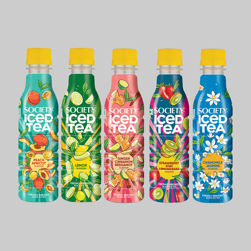 Society Iced Tea bottles Assorted 250ml - Pack of 5