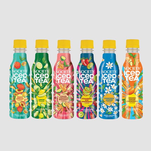 Society Iced Tea bottles Assorted 250ml - Pack of 6