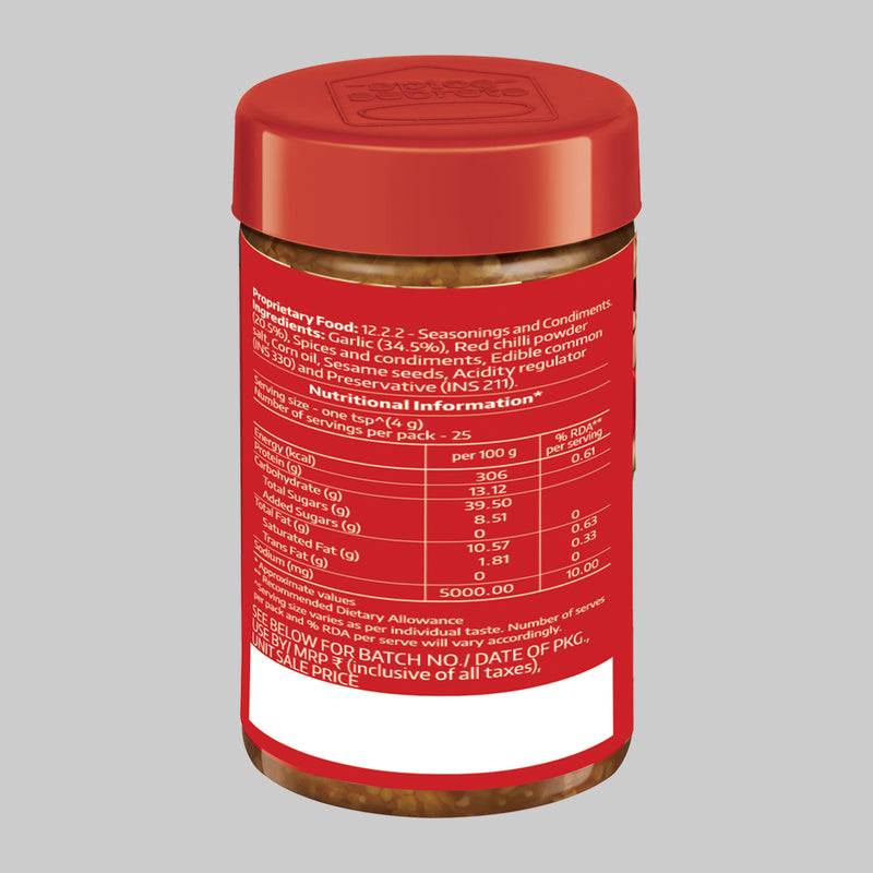 Society Dry Garlic Chutney Jar