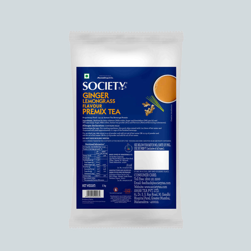 Society OMT Ginger Lemongrass Premix Pouch
