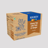 Society Green Tea With Tulsi & Ginger 25 Tea Bags (50 g)