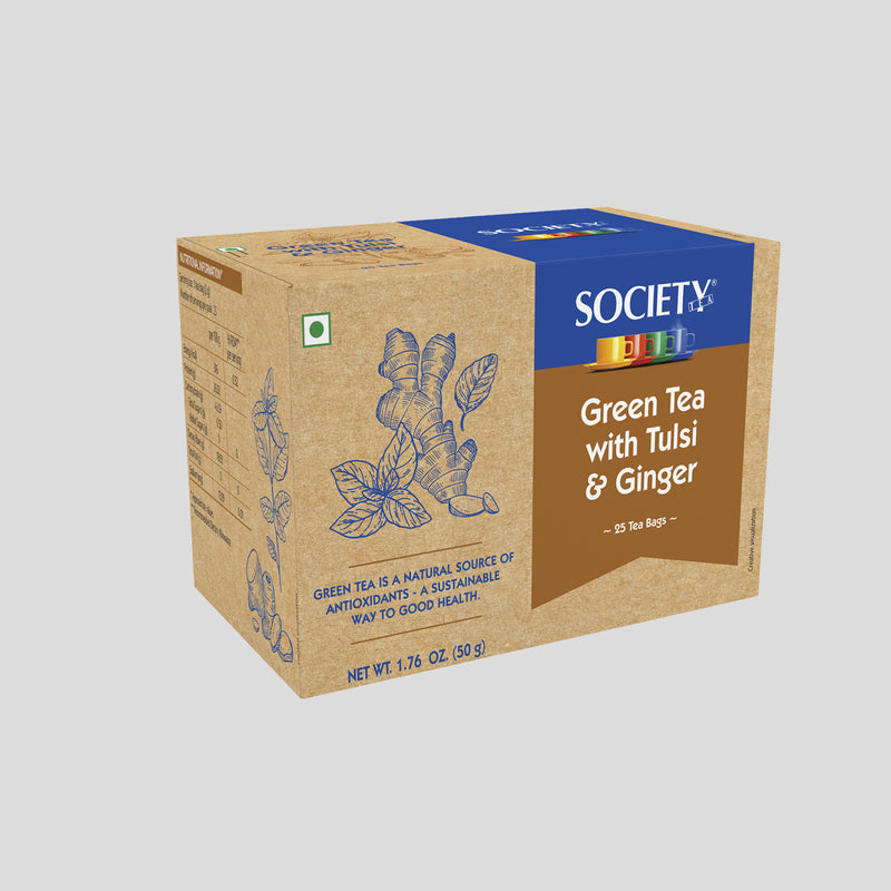 Society Green Tea With Tulsi & Ginger 25 TB (50 g)