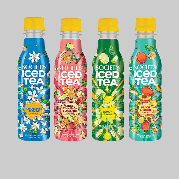 Society Ice Tea Bottle Assorted 250 ml - Pack of 4