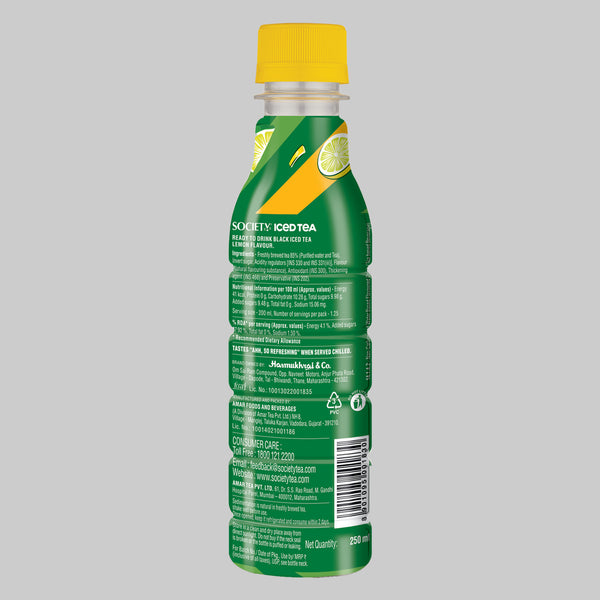 Society Iced Tea Bottle Lemon 250 ml