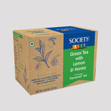 Society Green Tea with Lemon and Honey Flavoured Tea Bags  (37.5g)