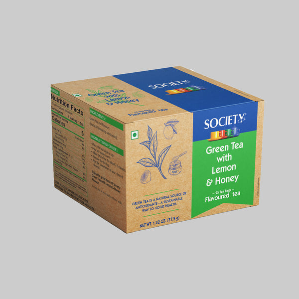 Society Green Tea with Lemon and Honey Flavoured Tea - ( 37.5g)