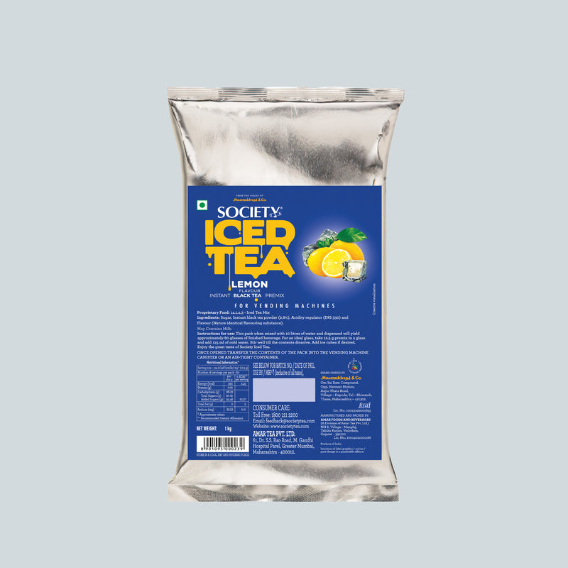 Society Iced Tea Lemon Black Premix Pouch