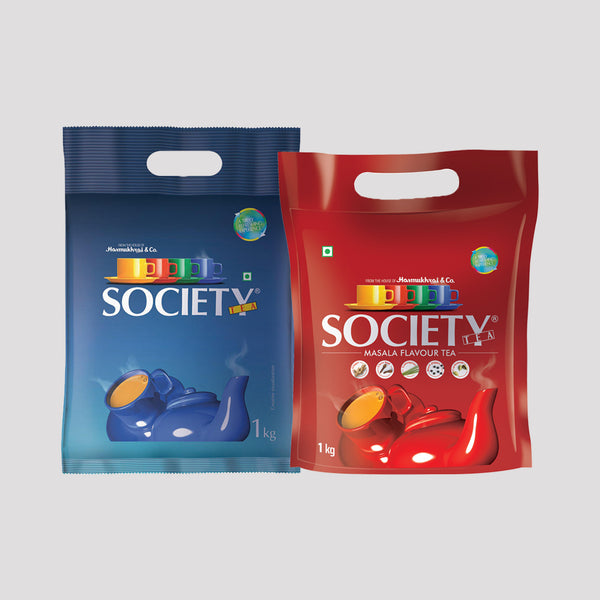 Society Leaf Tea & Society Masala Tea Pouch Combo