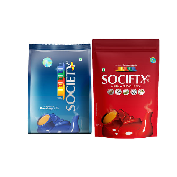 Society Leaf Tea & Society Masala Tea Pouch Combo