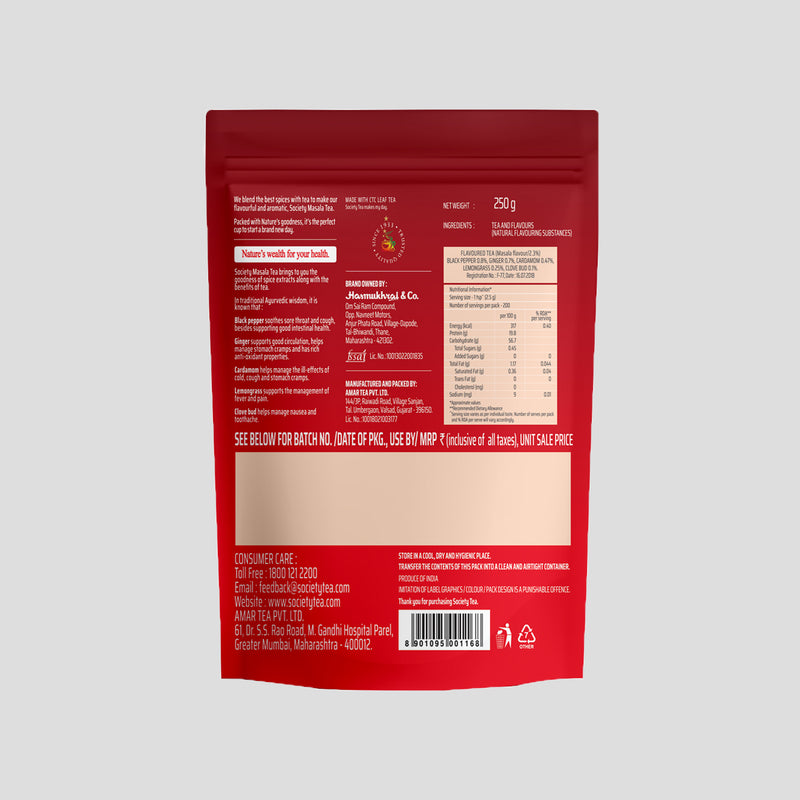 Society Masala Tea Pouch