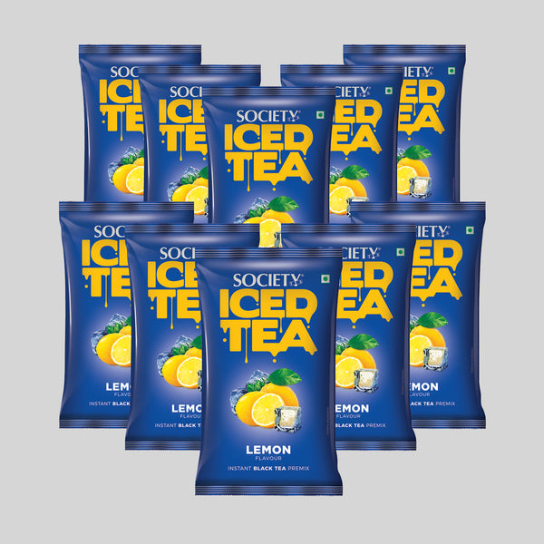 Society Iced Premix Tea Lemon Black 100g Pouch - Pack of 10
