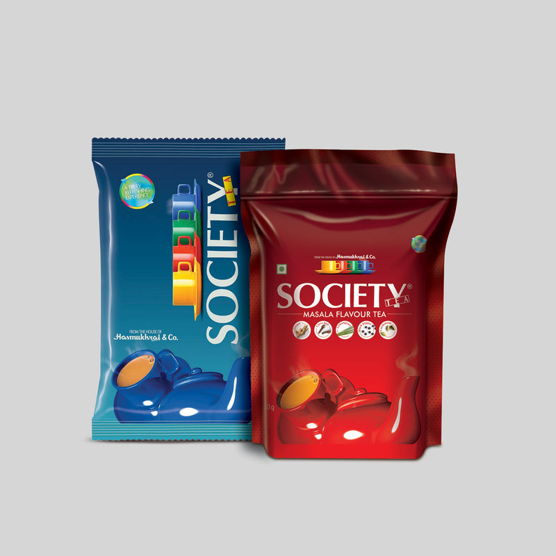 Society Leaf Tea & Society Masala Tea Pouch Combo